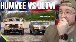 Royal Marine Reacts To Humvee VS New Oshkosh JLTV ( Joint Light Tactical Vehicle )