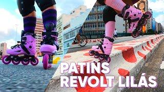 Conheça o Patins Freestyle Revolt Lilás Traxart