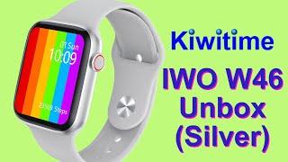 IWO W46 Smartwatch Silver Color Brief Unbox-Which Color do you pick?Better than W26?