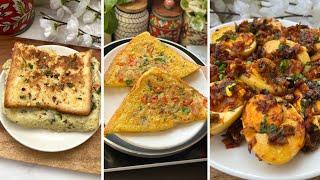 Instant 3 Types Egg Recipe | Unique Bread Omelette Toast Recipes | Breakfast Ideas #eggrecipe #egg