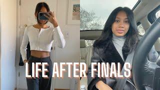 VLOG | winding down after finals, black friday haul, + more