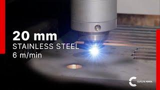 Fiber Laser 30 kW Cutting Machine: Stainless Steel up to 20 mm thick