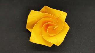 einfache Origami Rose falten - Origami Rose easy - Origami Tutorial