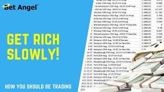 How To Make Money Trading - The Key To Success is To Get Rich Slowly