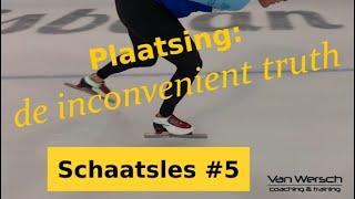 Plaatsing van de schaats, de inconvenient truth van de schaatstechniek.