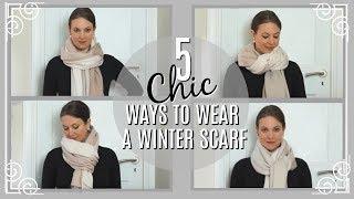 How to Wear a Winter Scarf 5 different ways | Fashion Over 40