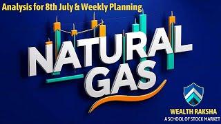 Natural Gas Planning for 8th Jul Monday | Natural Gas  Analysis | MCX Natural Gas News #wealthRaksha