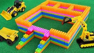 Construction vehicles Truck Excavators Blocks Toy for Kids