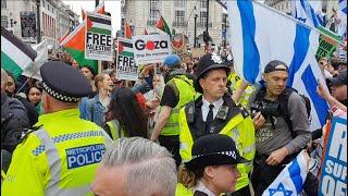 18th May 2024 London march to commemorate the Nakba and call for an end to the killing in Gaza.