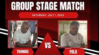 Thomas Vs Fola | Group stage Match kdraughttv competition