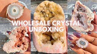 Wholesale Crystal Unboxing from Brazil, All Crystals for sale! Jewelry, Pink Amethyst and Agate