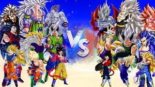 Goku Vs Vegeta [ 1 to 10 SSJ Forms ] New Year Special  || titanSenju