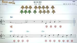 항구의 연인/김용임노래 반주, 코드 악보,가라오케Karaoke*Sheet Music*Chord*MR