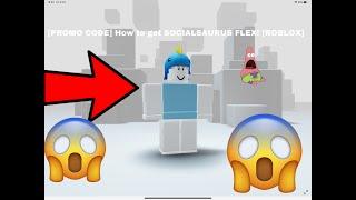 [PROMO CODE] How to get SOCIALSAURUS FLEX! [ROBLOX 40 SUBS SPECIAL]