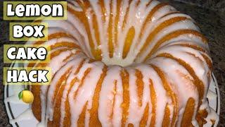 Lemon Box Cake Hack | The Secret To Make Box Cake Taste Homemade | Moist Box Cake