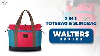 2 in 1 Totebag & Slingbag by ATVA - Walters Series