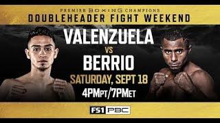 Jose Valenzuela vs Deiner Berrio Quick Prediction