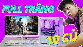 BUILD PC FULL TRẮNG CHO SINH VIÊN CHỈ 10 CỦ CÓ CẢ MÀN HÌNH !??