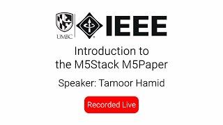 Introduction to the M5Stack M5Paper