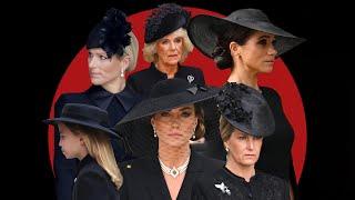 Королевский дресс-код на государственных похоронах Елизаветы: образы Кейт Миддлтон и членов семьи.