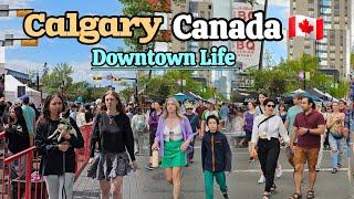 Calgary Downtown Life | Downtown Calgary Alberta Canada Walking tour 2024 #Calgary #Alberta