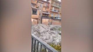 Maltempo in Emilia Romagna, il video del Nure che straripa: allagamenti e frane