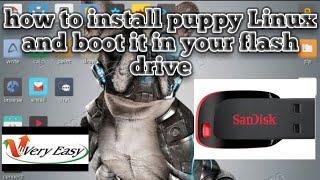 How to Install Puppy linux 32 bit or 64 bit and boot it to your Flash Drive . (HINDI)