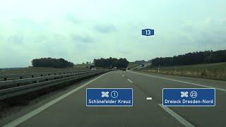  A13: Schönefelder Kreuz - AD Dresden-Nord (4x)