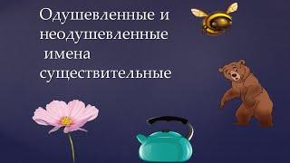 Одушевлённые и неодушевленные существительные. Русский язык 2 класс
