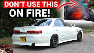   TOYOTA MK2 JZX100 540HP - DOESN'T END WELL *FIRE*