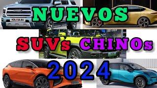 NUEVOS  Estrenos de SUVs CHINOs  2024  # los mejores suv Chinos 2024  recomendables para compra