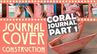 Artsy Coral Pastel Junk Journal – Part 1 – Making the Cover