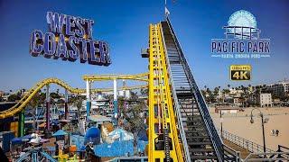 2022 Santa Monica West Coaster Front Seat On Ride 4K POV Pacific Park Santa Monica Pier