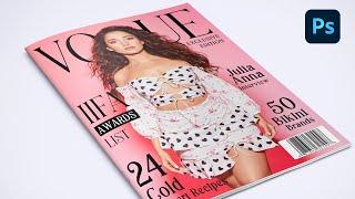 How to Design Magazine Cover in Photoshop | Tutorial | PTE144 | 