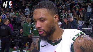 Damian Lillard talks GAME-WINNER vs Kings, Postgame Interview 