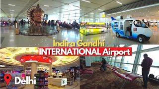 Walking Inside INDIRA GANDHI International Airport in Delhi INDIA 2022(Busiet AIRPORT In ASIA)