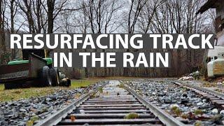 Resurfacing Railway Track In The Rain and Snow