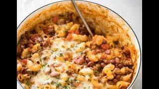 One Pot Chili Mac and Cheese