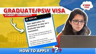 Easily apply for PSW (Graduate visa) in the UK| Hindi