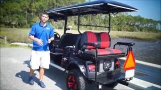 Custom Lifted Golf Cart- 6 Passenger Lifted Highriser From Moto Electric Vehicles