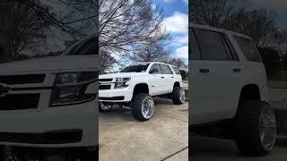 #liftedtrucks #truck #liftkit #mcgaughys #26x14 #26x16 #jtxforged #liftedtahoe #wheel #28x16