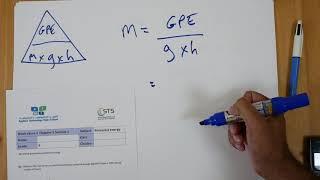 Gravitational Potential Energy Part 2 - Calculating Mass