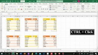 Excel - ( CTRL + Click ) & ( Alt + = )