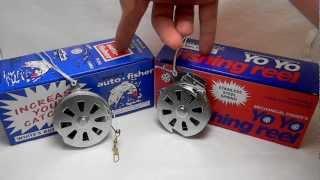 YoYo Fishing Reel Comparison- White's Auto-Fisher vs Mechanical Fisher Yo Yo Fishing Reel