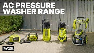 RYOBI AC Pressure Washer Range in action