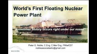 Webinar: World’s First Floating Nuclear Power Plant