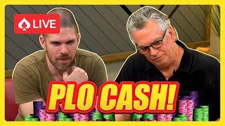 ALL-IN FEST On The PLO Table! LIVE Cash PLO With Swim & Kuz