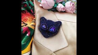 Брошь сфинкс, фиолетовая брошь кот. Sphinx Cat Brooch for Woman Girl Teens 