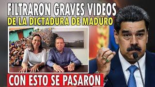 Filtran GRAVES VIDEOS de algo GRAVÍSIMO contra las CARAVANAS de MARIA CORINA Y EDMUNDO