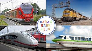 Types of Trains in English for Kids